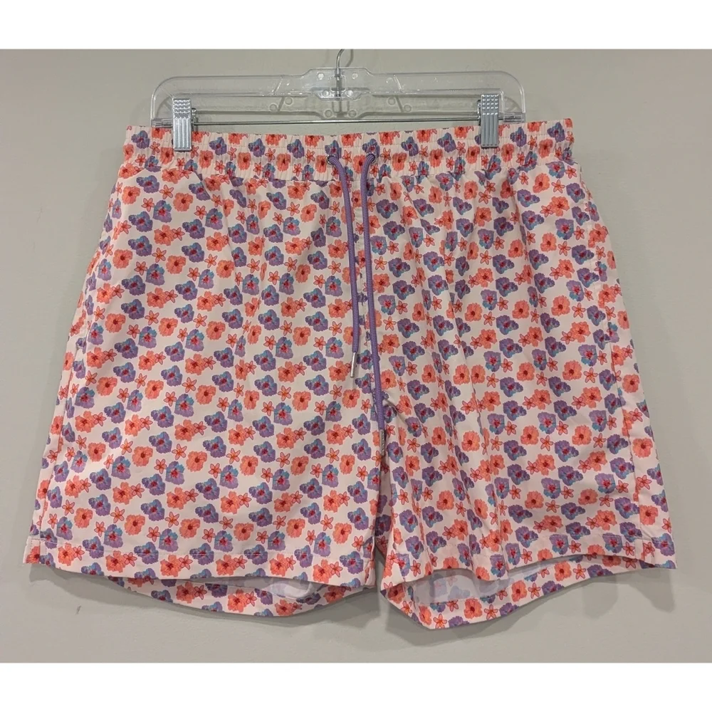 Strawberry Milk Mob Paloma Floral Swim Shorts Size XL